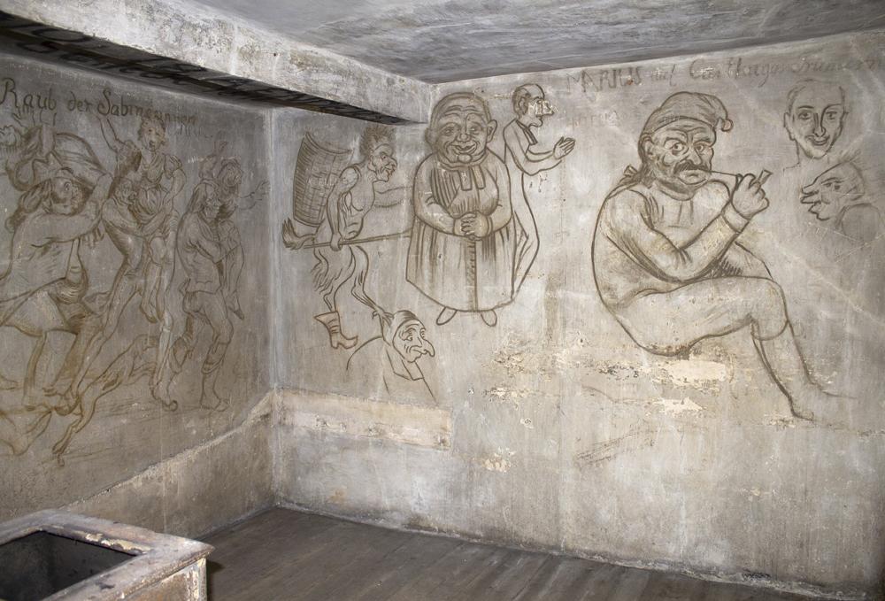 Blick in den historischen Karzer